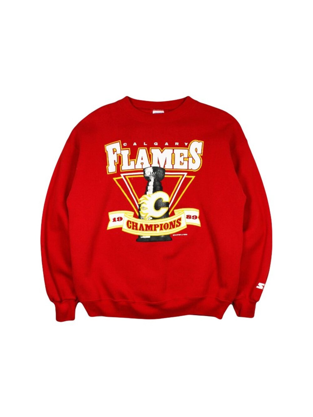1989 Starter Calgary Flames NHL Crewneck XL